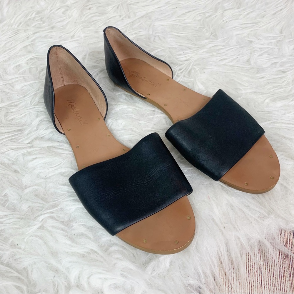 MADEWELL Leather Sandal Leather Black Single Strap